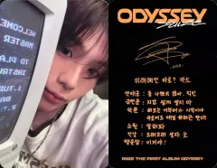 【中古】コレクションカード(男性) RIIZE/ショウタロウ(SHOTARO)/裏面黒・印刷サイン・メッセージ入り/CD「ODYSSEY」(PACKAGE-UNIVERSE Ver.)封入フォトカード