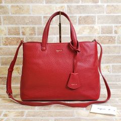 新品・未使用 レペット(Repetto) 赤レッド トートバッグ 革 アラベスク 