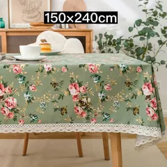 テーブルクロス マルチカバー レース 可愛い テーブル リビング クロス 花柄 花 おしゃれ コットンリネン コットン 棉麻