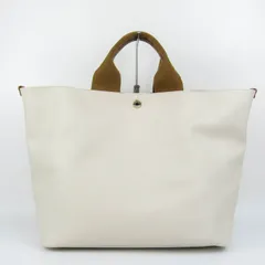 トプカピ ブレス スコッチグレイン ネオレザー トートバッグ ショルダーバッグ 2way 鞄 ブランド レディース クリーム TOPKAPI 【中古】