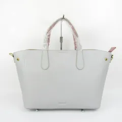 バルコス シュリンクレザー ハンドバッグ 長財布セット 未使用 2way ショルダーバッグ 鞄 レディース ライトグレー BARCOS