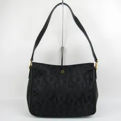 アイグナー ショルダーバッグ ロゴ 総柄 鞄 ブランド レディース ブラック AIGNER 【中古】のサムネイル