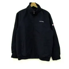 トミーヒルフィガー ナイロンジャケット アウタースイングトップ大きいサイズ メンズ XLサイズ ネイビー TOMMY HILFIGER 【中古】