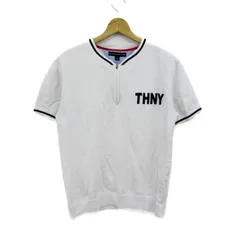 トミーヒルフィガー スウェット トレーナー トップス 半袖 ハーフジップ メンズ S/Pサイズ ホワイト TOMMY HILFIGER 【中古】のサムネイル