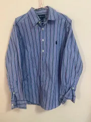 ラルフローレン ストライプ シャツ (ブルー/S)