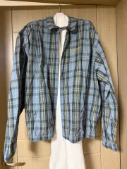 thisisneverthat ブルー CHECK ウィンドブレーカー