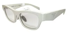 未使用 プラダ サングラス PRADA PR B09SF スクエア ホワイト レディース メンズ  ロゴ SUNGLASSES のサムネイル