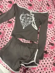 Babymetalclub ベーベメタルクラブ クラウン ピッピング セットアップ グレー