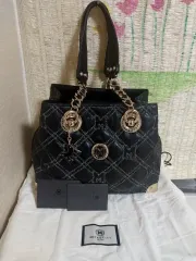 メトロシティ キルティング チェーン ショルダーバッグ ブラック バッグ