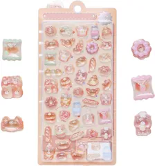 3dシール 立体シール 可愛い 女の子 キラキラ ステッカー 携帯電話飾り/DIY/手帳用 贈り物 手芸用品 (クマ)