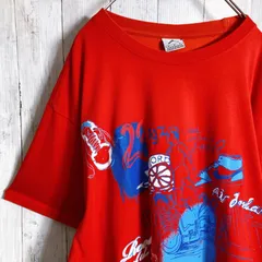 【入手困難】00s Vintage 古着 ナイキ NIKE ジョーダン JORDAN 銀タグ レッド 半袖Tシャツ #2579