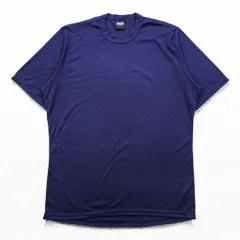 Patagonia 90年代 フランス製 CAPILENE キャプリーン Tシャツ L ネイビー 97年製 ヴィンテージ 44581