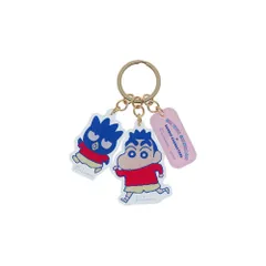 新品 [サンスター文具] クレヨンしんちゃん サンリオキャラクターズ グッズ アクリルキーホルダー 3連 しんちゃん×バッドばつ丸 S8350833