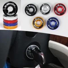 Volkswagen / AUDI カーボン柄 キーベゼル 全5色 イグニッション キー リング シリンダー カバー ステッカー フォルクスワーゲン VW アウディ
