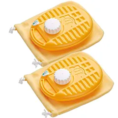 新品 マルカ(Maruka) 湯たんぽ ポリゆた 600ml 袋付き イエロー 2個セット お湯 カバー キャンプ かわいい お腹 腰 小 袋 オフィス 男性 注水 寝る時 あんか エコ 布団 あたため 足下 自然 プラスチック 軽い 手入れ 楽 小さい ミニ