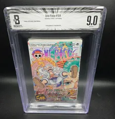 BGS 9.0 ワンピース ONE PIECE 104巻 Vol.104 Dust jacket 9.2 初版 1st Printing Beckett Graded マンガ Manga 鑑定済 漫画 JUMP 週刊少年ジャンプ 尾田栄一郎 帯付き Obi