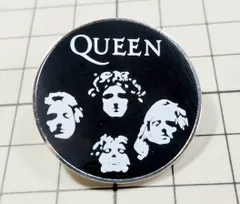 ピンバッジ QUEEN:クイーン（フレディ・マーキュリー） #4 D04-22/WED