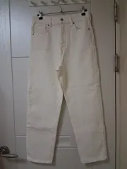 H&M 白 デニム パンツ ストレートパンツ (新品)