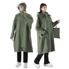 [HINOKAZE] レインコート 自転車【軽量構造×TPU高耐水仕様】 レディースレインウェア メンズカッパ レインポンチョ ロング 大人 バイクカッパ かっぱ ポンチョ リュック対応 おしゃれ 多機能 防風防水 丈夫 通勤通学 男女兼用  6545c138