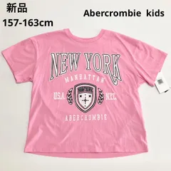 H112 未使用 Abercrombie  kids Abercrombie & Fitch アバクロンビー&フィッチ 半袖 Tシャツ シャツ カットソー キッズ 子供服 150cm 女の子 春 夏 ピンク かわいい 可愛い おしゃれ C2070