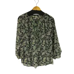 ザラ ZARA L/S 総柄シースルーブラウス レディース import：XS 