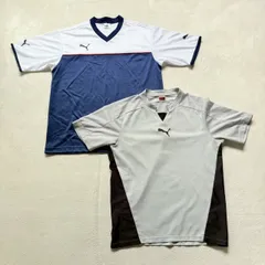 【まとめ売り】2点セット PUMA プーマ スポーツウェア サッカーウェア プラクティスシャツ 半袖シャツ メンズMサイズ