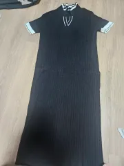 ゴージ バイカラーニット 半袖 ONE PIECE