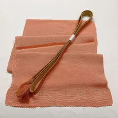 ［7698］帯締め 帯揚げ セット 縮緬 金糸 正絹 着物 帯絞め