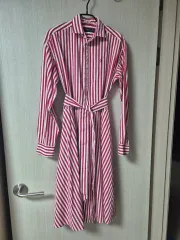 (正規品) ポロ ラルフ ローレン コットン ストライプ ワンピース シャツワンピース 0