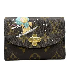 LOUIS VUITTON(ルイヴィトン) コインケース モノグラム美品  ポルトモネロザリ M12239 ブラウン×ライトブルー