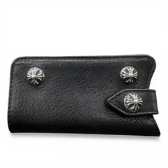 CHROME HEARTS クロムハーツ KEY CASE クロスボールボタン レザーキーケース ブラック CHROME HEARTS（クロムハーツ） KEY CASE キーケース クロスボール