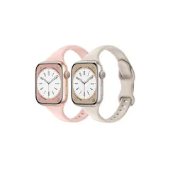 【新品】 コンパチブル Apple Watch バンド レディース スリム シリコン スポーツバンド46mm 45mm 44mm 42mm 41mm 40mm 38mm アップルウォッチ バンド Series 11/10/9/8/7/SE/6/5/4/3/ 1