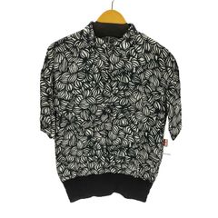 新品25SS完売品 エムズブラック 総柄プルオーバーシャツ 38 リーフ柄 新品25SS完売品 エムズブラック 総柄プルオーバーシャツ 38 リーフ柄