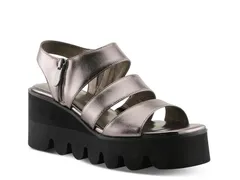 アズーラ レディース シューズ サンダル プラットフォーム AzuraCorrigate Platform Sandal Pewter Metallic ピューターのサムネイル