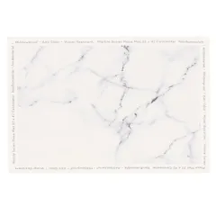 新品 ベストコ ランチョンマット リバーシブル 42×32cm 大理石柄 ホワイト ブラック NX-181 MARBLE KITCHEN