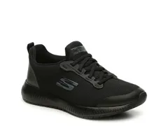 スケッチャーズ レディース シューズ スニーカー リラックスフィット Skechers Relaxed Fit Squad Work SlipOn Sneaker Black ブラック