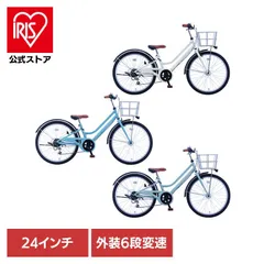 【公式】自転車 24インチ オートライト 外装6段変速 坂道らくらく 【完成車】ノルディックプレイ・ジュニア 24インチ ジュニアサイクル NDP246HDH (代引不可) (TD)のサムネイル