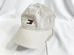 TOMMY HILFIGER トミーヒルフィガー フラッグ ロゴ 刺繍 キャップ sizeF/ベージュ ■■レディースのサムネイル