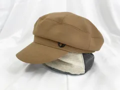 Chapeau d' O シャポードオー Over Marine Cas キャスケット キャップ sizeF（57.5cm）/茶 ■■レディース