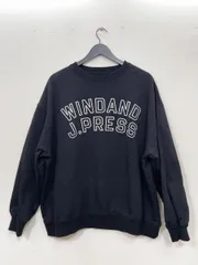 J.PRESS × WIND AND SEA ジェイプレス ウィンダンシー クルーネック ロゴ スウェット sizeXL/黒 ■■◎レディースのサムネイル