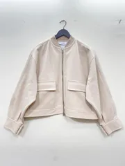 ADAM ET ROPE' アダムエロペ ボンディング MA-1 ブルゾン ジャケット sizeF/ピンク系 ■◇◎レディース