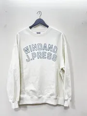 J.PRESS × WIND AND SEA ジェイプレス ウィンダンシー クルーネック ロゴ スウェット sizeXL/アイボリー ■■◎レディースのサムネイル