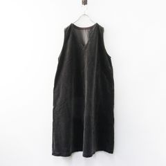 nest Robe ネストローブ Vネックノースリーブ切り替えワンピース 