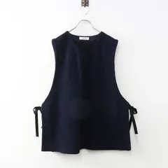美品 2025AW ネストローブ nest Robe クォーターフェイスエプロンベスト F｜ネイビー トップス ノースリーブ ニット【2400014926439】のサムネイル
