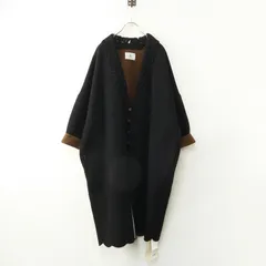 美品 定価165000円 ガサ GASA 幻実と現実 羽織コート ウールカシミヤ混素材 FREE ブラック┃刺繍レース襟 上着【2400014880793】のサムネイル