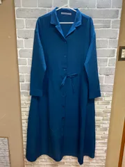 A【A39-90】◇   AS KNOW AS plus   Fサイズ　ワンピース　青色