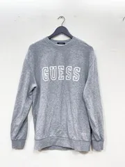 GUESS ゲス ブランドロゴ オーバーサイズ 長袖 スウェット sizeM/グレー ■■レディース