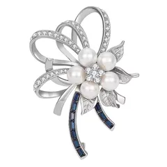 【新品】 FASELE ブローチ コサージュ パール 卒業式 入学式 セレモニー ジルコニア フォーマル ジャケット スーツ ギフト 結婚式 お呼ばれ ドレス パーティー ピン おしゃれ 輝き ブローチ アクセサリー 優雅 0