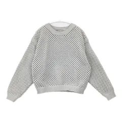 heliopole EYELET KNIT CREW NECK 15003023041HN メッシュ セーター ニット 25SS グレー レディース エリオポール【中古】6-0408M∞のサムネイル