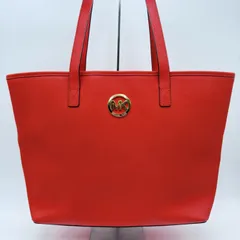 【4/23 11:00販売終了予定】MICHAEL KORS（マイケル・コース）ジェットセット トラベル トートバッグ レッド レザー ゴールド金具